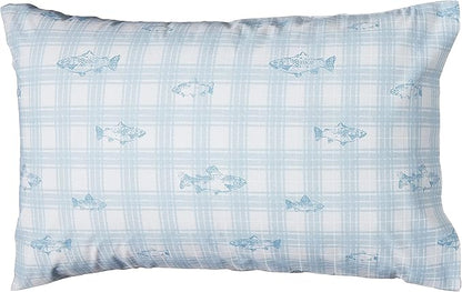 Eddie Bauer - Queen Sheets, Cotton Percale Bedding Set, Crisp & Cool Home Decor (Methow Plaid Blue, Queen)
