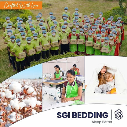 SGI bedding Adjustable Split Head Flex Top King 34" Microfiber Sheet Set – Ultra Soft, Cooling & Deep Pocket 15” Fitted, 4-Piece Breathable & Durable Bedding Set for Split King Beds -Beige