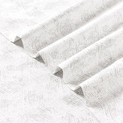 Elegant Comfort Softest and Coziest 6-Piece Sheet Set - 1500 Premium Hotel Quality Microfiber - Deep Pocket, Wrinkle Resistant 6-Piece Wave Pattern Bed Sheet Set, Twin XL, Wave Beige