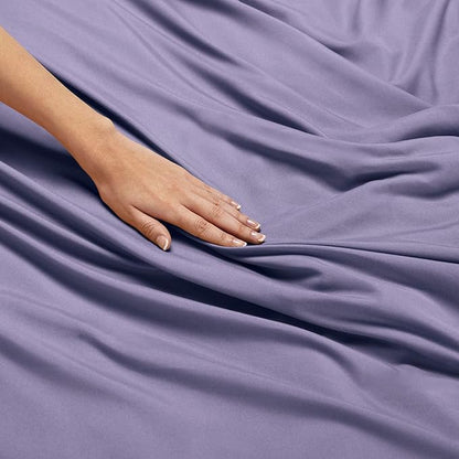 Nestl California King Sheet Set - 1800 Ultra-Soft Microfiber Cal King Bed Sheets - Double Brushed - Deep Pockets - Easy Fit - 4 Piece Set - Bed Sheets (California King, Steel Blue)