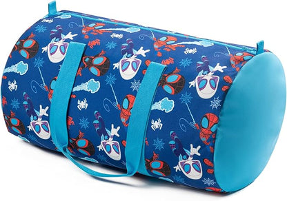 Jay Franco Marvel Spidey & His Amazing Friends Twin Size Comforter Set - 4 Piece Includes Sheet Set, Pillow Covers & Bonus Duffle Bag - Super Soft Kids Bedding with Ghost Spider and Miles Morales