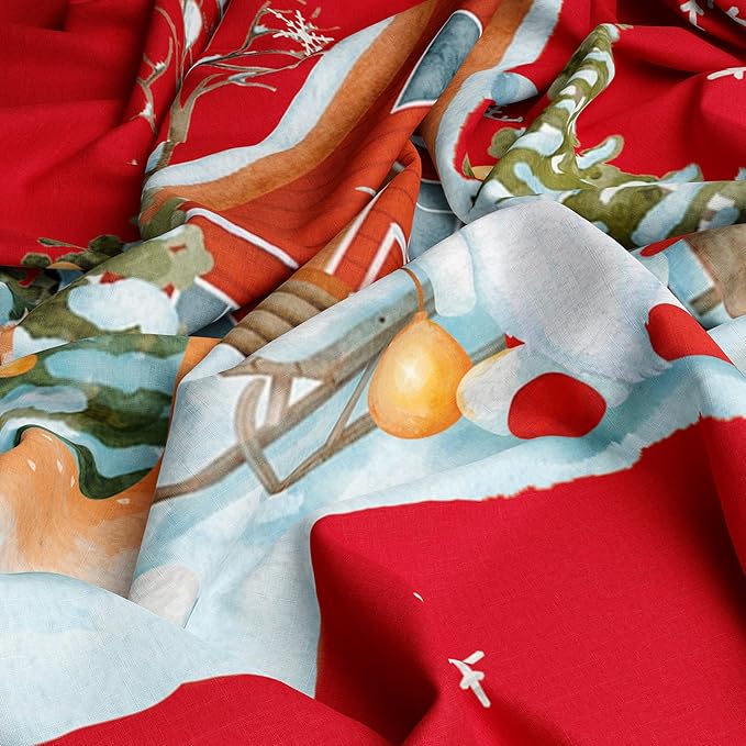 YIYEA Christmas Standard Pillow Cases Set of 2, Ultra Soft Double Brushed Microfiber Pillowcases Standard, Christmas Bed Pillow Covers, Fade Resistant, Easy Slip-On (20"x26")