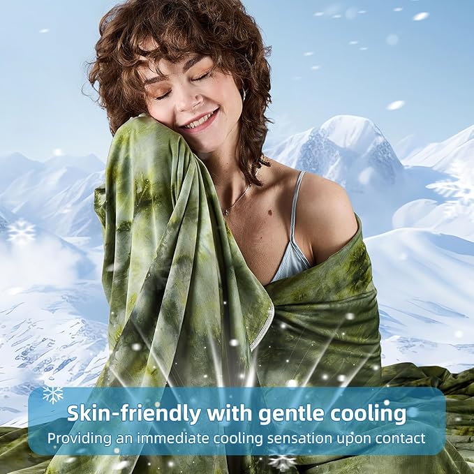 inhand Cooling Blanket Twin XL Size (60"x90"), Cooling Blankets for Hot Sleepers, Absorbs Heat to Keep Adults Cool For Summer Nights Sweats, Thin Cold Lightweight Blanket for Couch Bed, All Season Use