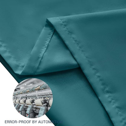 Pillowcases Queen 4 Pack, 20x30 Pillow Cases with Envelope Closure, Soft Plain Brushed Microfiber Covers Breathable Wrinkle-Resistant, Teal