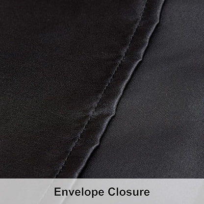 NTBAY 12 Pack Satin Queen Pillowcases for Hair and Skin, Luxurious and Silky Pillow Cases with Envelope Closure, 20 x 30 Inches, Black