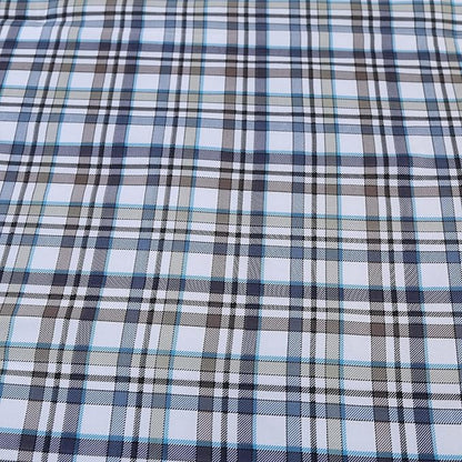 SDIII 3PCS Blue Gingham Comforter Set Twin 100% Washed Microfiber Lightweight Blue Gingham Bedding Set Twin Farmhouse Shabby Chic Checkered All Season