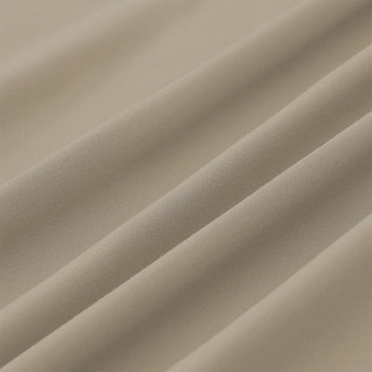 Modern Threads Soft Microfiber Solid Sheets - Luxurious Microfiber Bed Sheets - Includes Flat Sheet, Fitted Sheet with Deep Pockets, & Pillowcases Taupe Full