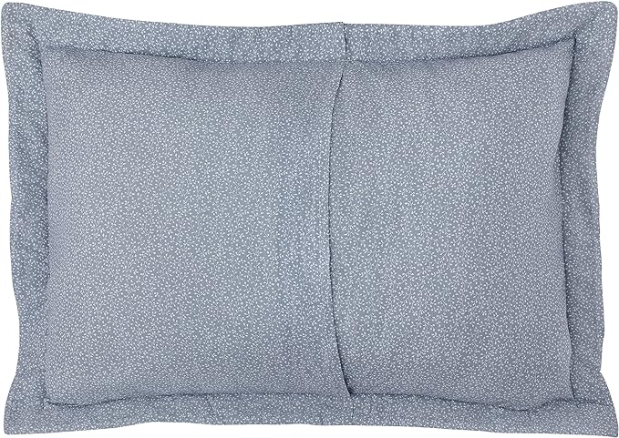 Laura Ashley - Twin Quilt Set, Soft Cotton Bedding with Reversible Design, Medium Weight for Year Round Use, 2 Piece Bed Set with Matching Pillowcase (Amberley Blue)