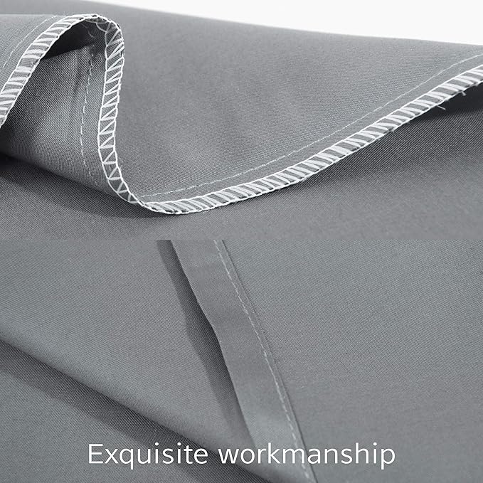 NTBAY Egyptian Cotton Queen Pillowcases - Set of 2, 500 Thread Count Cotton Pillowcases - Soft and Breathable Envelope Closure Pillow Cases - 20x30 Pillow Covers for Bed, Dark Grey