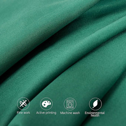 NTBAY Egyptian Cotton Body Pillowcase - 500 Thread Count Cotton Body Pillow Cover - Soft and Breathable Envelope Closure Body Pillowcase for Adults, 20x54 Inches, Dark Green