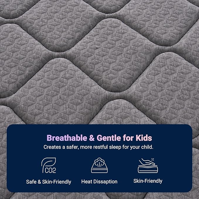 Avenco Twin Mattress, 8 Inch Twin Size Mattress in a Box, Medium Firm Hybrid Mattresses with Smarts™ Coil and Gel Memory Foam for Cool Night Sleep & Pressure Relief, CertiPUR-US Certified