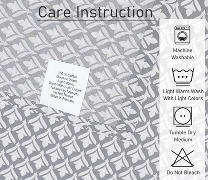 RUVANTI 100% Cotton Sheets – Queen Size Percale Bedding, Cooling & Breathable Floral Design, Durable with a Crisp, Soft & Comfortable Feel, 16" Deep Pocket, 4-Piece Set, Idiomatic Expression