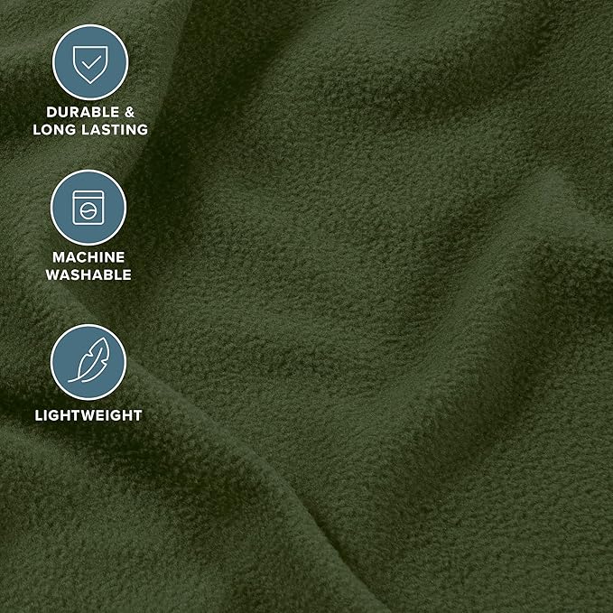 Bare Home Super Soft Fleece Sheet Set - King Size - Extra Plush Polar Fleece, No-Pilling Bed Sheets - All Season Cozy Warmth (King, Cypress)
