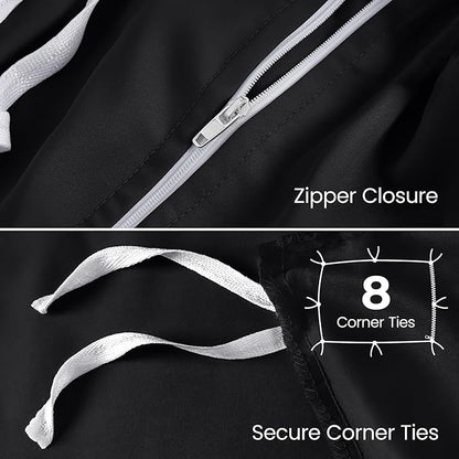 Utopia Bedding Duvet Cover King with Fitted Sheet (78x80) - 2 Pillow Case King - All Season Luxury Bed in a Bag with Zippered Duvet Cover - No Comforter (Black)