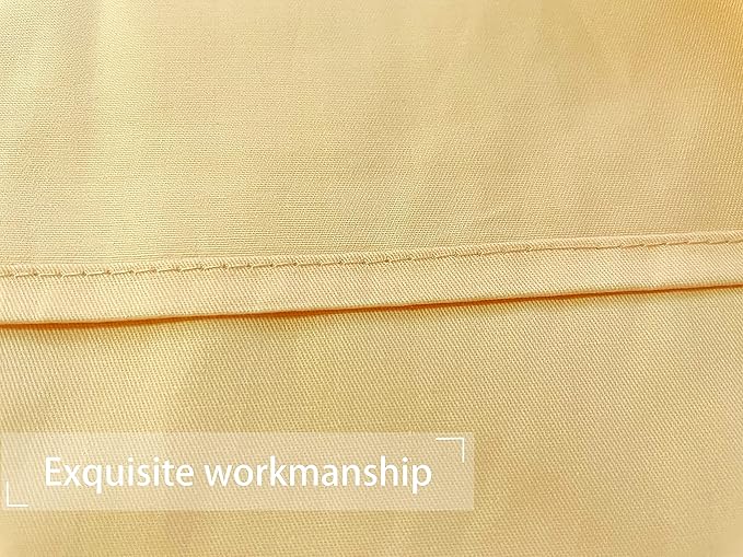 iMaylex Soft 100% Egyptian Cotton Zipper Closure Pillowcases, Cozy and Lightweight Pillow Case, Set of 2, Apricot, Queen, 20" x 30"