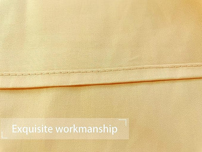 iMaylex Soft 100% Egyptian Cotton Zipper Closure Pillowcases, Cozy and Lightweight Pillow Case, Set of 2, Apricot, Queen, 20" x 30"