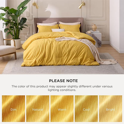 Bedsure Full Comforter Set - Dark Red Soft Bedding for All Seasons, Cationic Dyed Bed Set, 3 Pieces, 1 Full Size Comforter (82"x86") and 2 Pillow Shams (20"x26"+2")