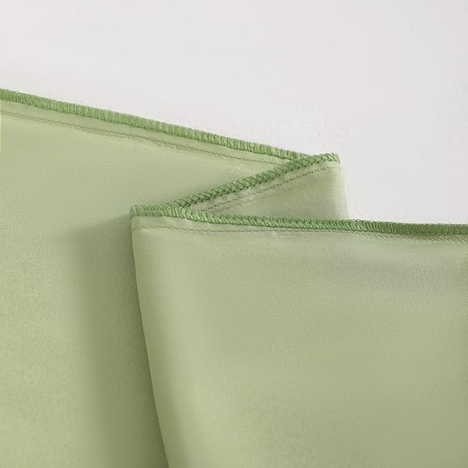 NTBAY 2 Pack Satin Standard Pillowcases for Hair and Skin, Luxurious and Silky Pillow Cases with Envelope Closure, 20x26 Inches, Sage Green