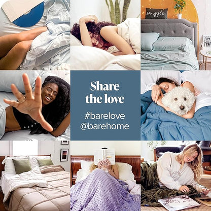 Bare Home Microfiber Pillow Cases - King Size Set of 2 - Cooling Pillowcases - Double Brushed - Medium Blue Pillowcases 2 Pack - Easy Care (King Pillowcase Set of 2, Medium Blue)