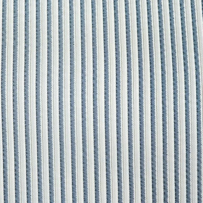 Comforter King Set Denim Blue Striped Soft Luxury Washed Microfiber Jacquard 3 Pieces Bedding, White Denim Blue Vertical Ticking Stripes Comforter with 2 Pillowcases Breathable Durable Comfy