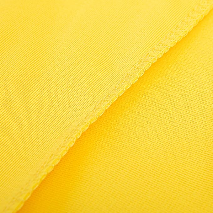 NTBAY Velvet Square Zippered Throw Pillow Cover, Super Soft and Luxury Decorative Euro Cushion Cover for Sofa, Couch, 26x26 Inches, Yellow