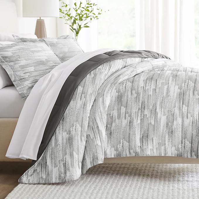 Linen Market Reversible Queen Size Comforter Set (3 Piece) - Soft and Lightweight Down Alternative Comforter Queen Set - This Includes Your Queen Comforter and 2 Pillow Shams