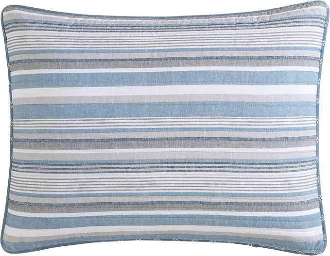 Nautica - Daybed Cover Set, Cotton Reversible Bedding Set with Matching Shams & Pillow Cover, Home Decor for All Seasons (Jettison Grey, Daybed)