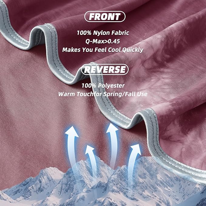 inhand Cooling Blanket Full Size (80"x90"), Cooling Blankets for Hot Sleepers, Absorbs Heat to Keep Adults Cool for Summer Nights Sweats, Thin Cold Lightweight Blanket for Couch Bed, All Season Use