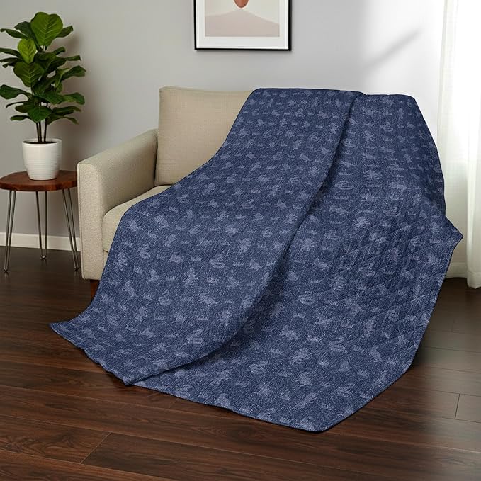 Harry Potter Herald Call Full/Queen Quilted Throw Blanket Adults Boys Girls, Soft Lightweight Bedding for Bed, or Couch, 90 x 90 inches