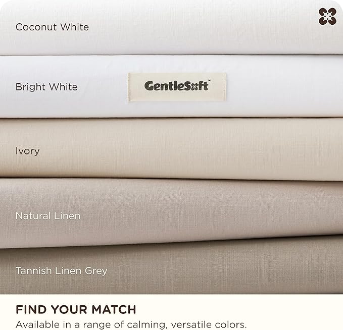 Bedsure Cotton Duvet Cover Oversized King - Luxury Slub Weave 100% Cotton Duvet Cover Set, PureWoven Bedding Set with a Linen Like Textured, Easy Change, Tannish Linen Grey, 120" x 98"