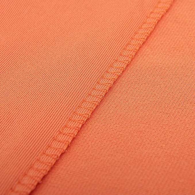 NTBAY Velvet Square Zippered Throw Pillow Cover, Super Soft and Luxury Decorative Euro Cushion Cover for Sofa, Couch, 24x24 Inches, Orange