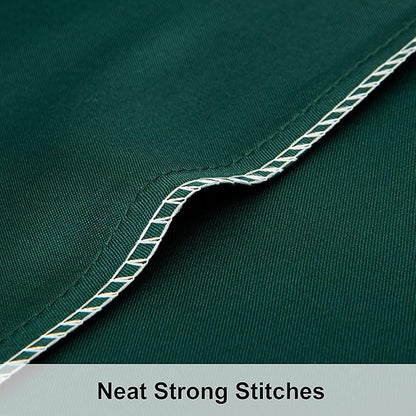 NTBAY 2 Pack Satin King Pillowcases for Hair and Skin, Luxurious and Silky Pillow Cases with Envelope Closure, 20x40 Inches, Dark Green