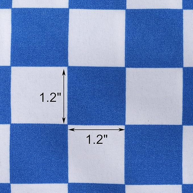 Best Season Queen Size Sheet Set 4 Piece -Microfiber Soft Durable Bedding Sheet Set,Deep Pocket,Stain,Fade & Wrinkle Resistant (Plaid Blue&White)