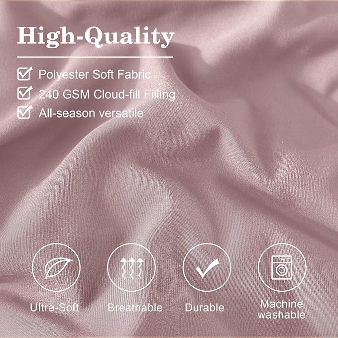 Monbix Full Comforter Set - 7 Pieces Bed in a Bag Full Size Bedding Sets with Comforters, All Seasons Comforter with Sheets, Pillowcases & Shams