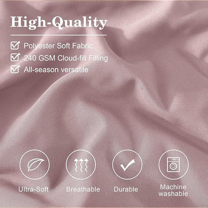 Monbix Full Comforter Set - 7 Pieces Bed in a Bag Full Size Bedding Sets with Comforters, All Seasons Comforter with Sheets, Pillowcases & Shams