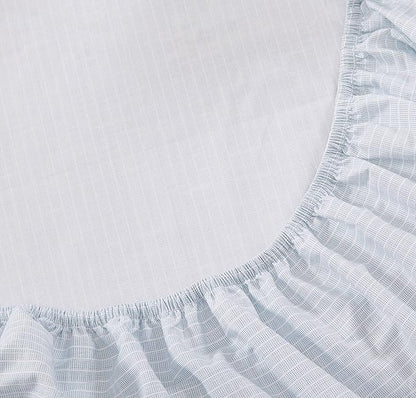 Tommy Bahama - Queen Sheets, Cotton Percale Bedding Set, Crisp & Cool, Stylish Bedding Set (Ala Moana Stripe Blue, Queen)