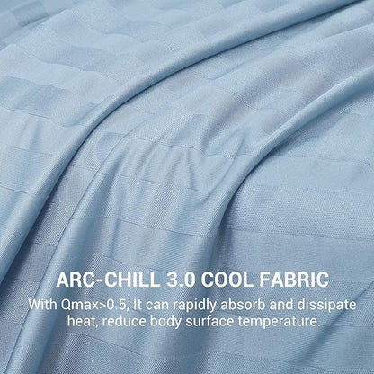 Elegear Revolutionary Cooling Throw Blanket, Absorbs Heat to Keep Body Cool for Night Sweats, Double Sided Arc-Chill3.0 Cooling Fiber Q-Max>0.5, Lightweight Summer Cold Blankets for Sleeping 51“ x 67”