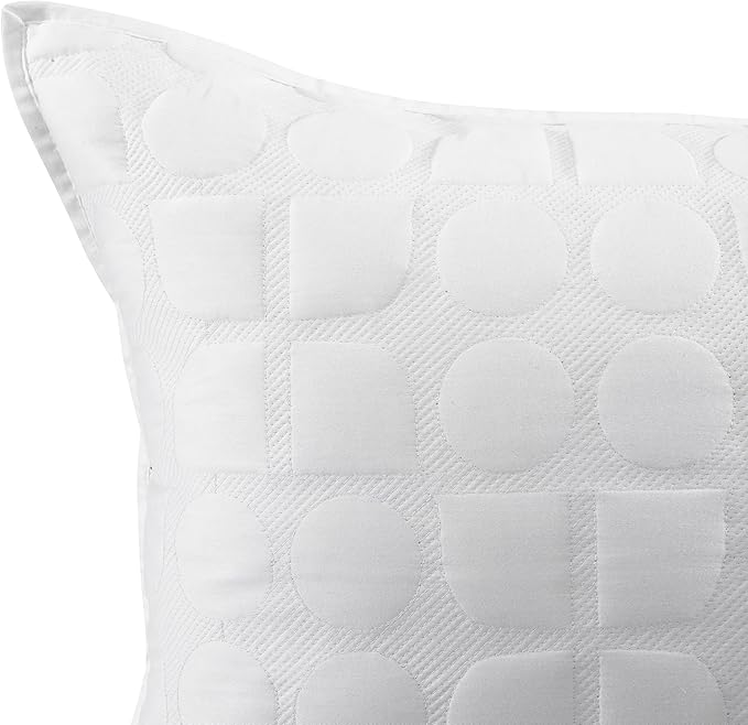 kate spade new york Noel Twin Quilt Bedding Set, 200 Thread Count and 100% Cotton Cover, All Season 2 Piece Reversible Bedding Set, Machine Washable, Marshmallow