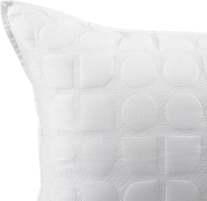 kate spade new york Noel Full/Queen Quilt Bedding Set, 200 Thread Count and 100% Cotton Cover, All Season 3 Piece Reversible Bedding Set, Machine Washable, Marshmallow