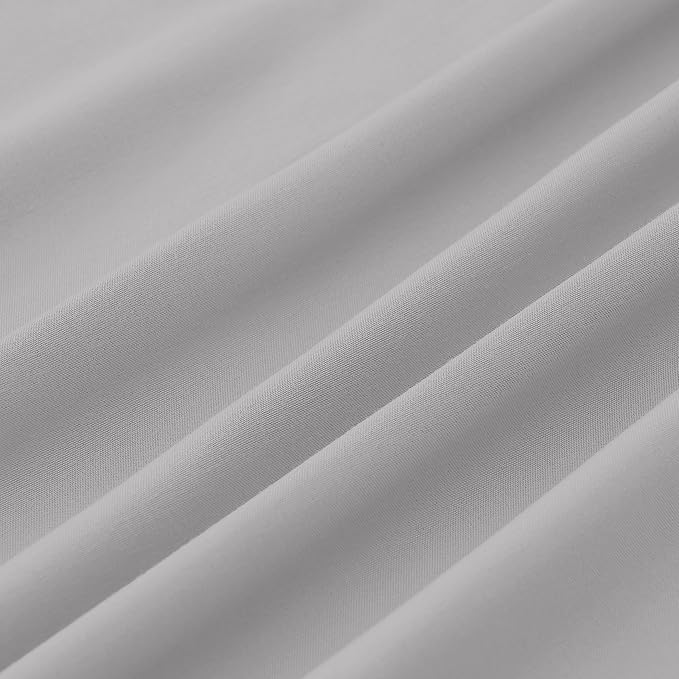 Modern Threads Soft Microfiber Solid Sheets - Luxurious Microfiber Bed Sheets - Includes Flat Sheet, Fitted Sheet with Deep Pockets, & Pillowcases Vapor Blue Twin