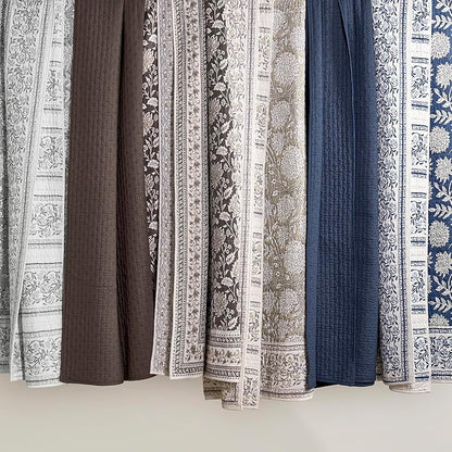 Levtex Home Adare Denim Reversible Twin/Twin XL Quilt Set (68x86in) with 1 Pillow Sham (26x20in) - Floral Bedding - Blue White - Cotton Twin Size Quilt Bedding Set - Lightweight, Soft, Pre-Washed