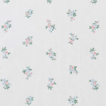Laura Ashley - Sheet Set, Breathable Percale Cotton Bedding, 200 Thread Count, Deep Pocket, Chic Home Decor (Harperette Blue, Full)