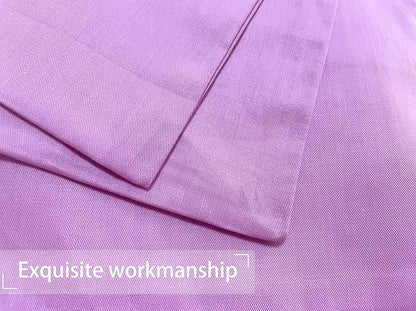 iMaylex Soft 100% Egyptian Cotton Zipper Closure Pillowcases, Cozy and Lightweight Pillow Case, Set of 2, Light Purple, Standard, 20" x 26"