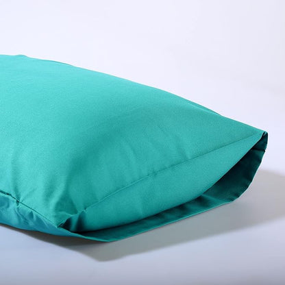 Evolive Ultra Soft Brushed Microfiber Standard Size 20"x30" Pillowcases Pair Set of 2 with Envelope Closure (20"x30" Standard, Peacock Blue)