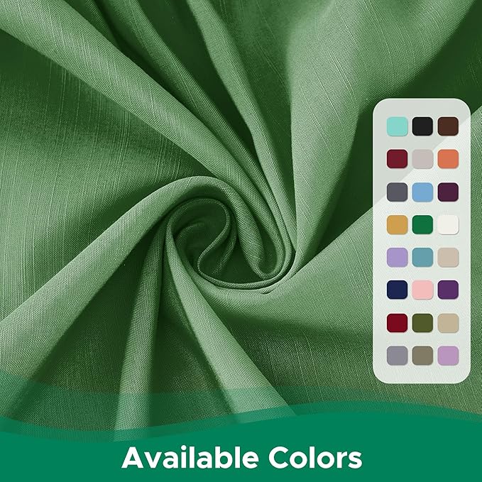 Biscaynebay Wrap Around Bed Skirts for Queen Beds 17" Long Drop, Sage Adjustable Elastic Dust Ruffles Easy Fit Wrinkle Resistant Silky Luxurious Fabric Machine Washable