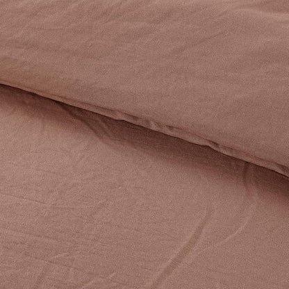 Modern Threads 4-Piece Garment-Washed Comforter Set Beck Dark Rose Queen