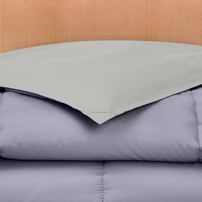 Modern Threads Down Alternative Reversible Comforter Purple/Silver King