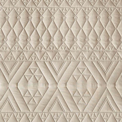 akkialla King/Cal King Size Quilt Bedding Set,Beige Lightweight Microfiber Soft Bedspread,Modern Style Geometric Pattern Coverlet Set for All Seasons,3 Piece(1 Quilt,2 Pillow Shams)