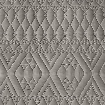 akkialla Twin Size Quilt Bedding Set,Dark Grey Lightweight Microfiber Soft Bedspreads,Modern Style Geoetric Pattern Coverlet Set for All Seasons,2 Piece(1 Quilt,1Pillow Sham)
