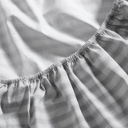 Nautica - Queen Size Sheet Set, Crisp & Tailored Cooling Sheets with a Smooth Cotton Percale Lightweight Feel - Bed Sheets with Matching Pillowcases & Fitted Sheet (Michael Plaid Grey)